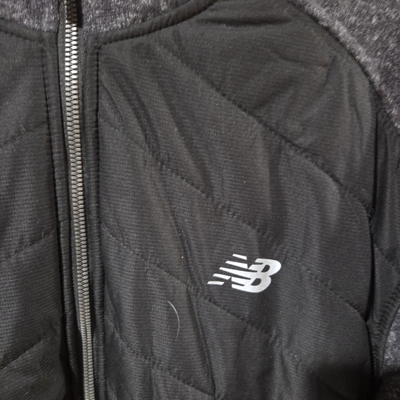 New Balance Men's Black and Gray Jacket - Picture 2 of 7